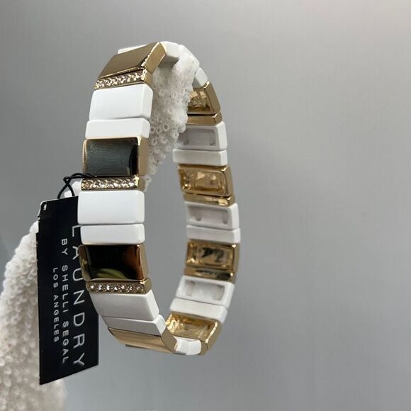 White Gold Bracelet LAUNDRY Shelli Segal $16ea or Bundle 3/$25 - Picture 1 of 9
